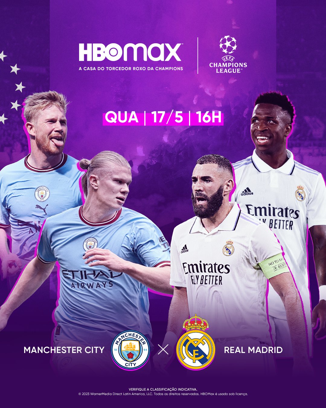 HBO Max terá 30 horas de conteúdo para a Champions League