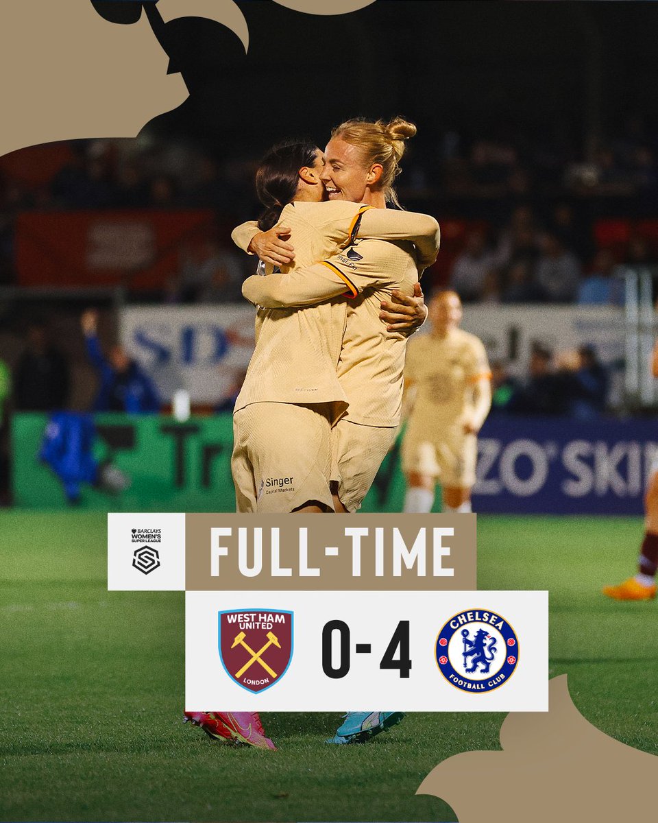 ChelseaFCW's tweet photo. TOP OF THE LEAGUE! 🔝

#CFCW https://t.co/Wxw8IFCdkv
