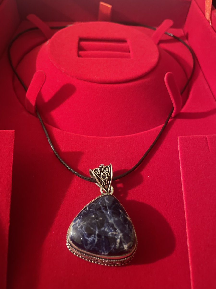 Sodalite Pendant in Sterling Silver #CrystalJewelry #PositiveVibes #FeelGoodJewelry #ElevateYourStyle #InnerLight #CrystalNecklaces #CrystalMagic #NecklaceLayering #SpiritualJewelry #DivineConnection 

thecrystalbee.com/shop/p/sodalit…