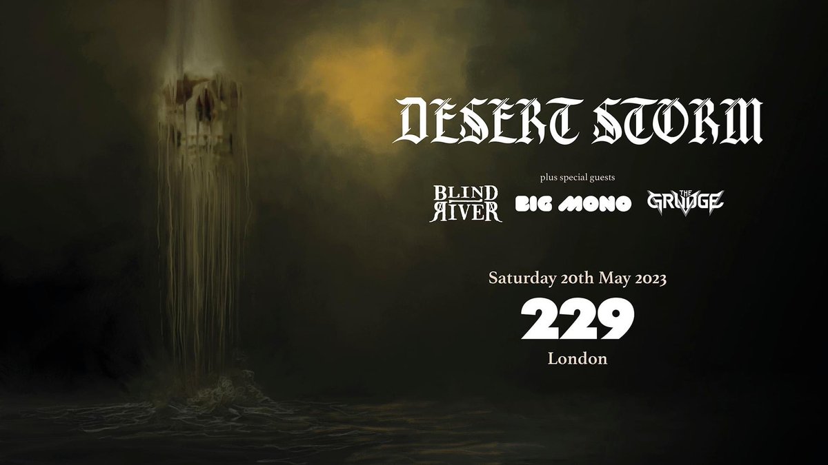 ALBUM LAUNCH GIG! Saturday May 20th alongside our good friends #Desertstormuk Join us at the #229London #livemusic #heavyfuckingmetal