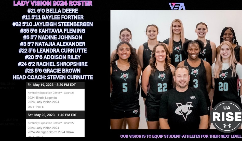 Girl's Vision Elite (@ladyvisionhoops) on Twitter photo Lady Vision 2024 at the Classic in Louisville....
Its Live Period- Coaches Tap in...
<a href="/LadyVision2024/">Lady Vision Elite 2026</a> <a href="/alyxwhite_/">Alyx White</a> <a href="/PGHAkeem/">Akeem Webb</a> <a href="/Ohio_Basketball/">OhioBasketball.com</a> Lady Vision 2024 at the Classic in Louisville....
Its Live Period- Coaches Tap in...
<a href="/LadyVision2024/">Lady Vision Elite 2026</a> <a href="/alyxwhite_/">Alyx White</a> <a href="/PGHAkeem/">Akeem Webb</a> <a href="/Ohio_Basketball/">OhioBasketball.com</a>