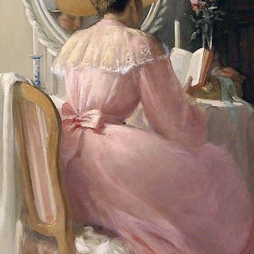 artemisinfurs's tweet image. patrick william adam, a lady in pink.