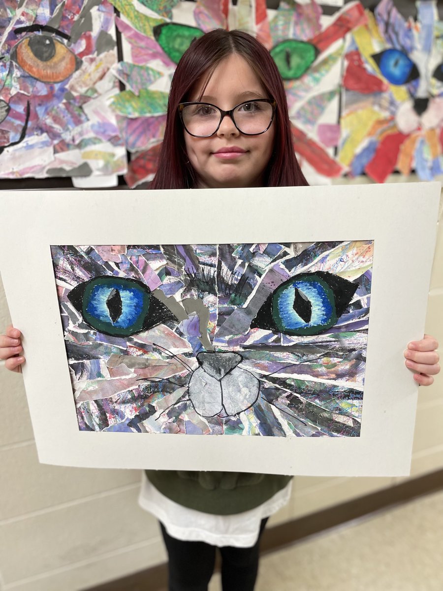 Congratulations Holly on having your artwork chosen to be in the District Office during the 2023-2024 school year! 👏👏👏 #ccsd93 #WTandME