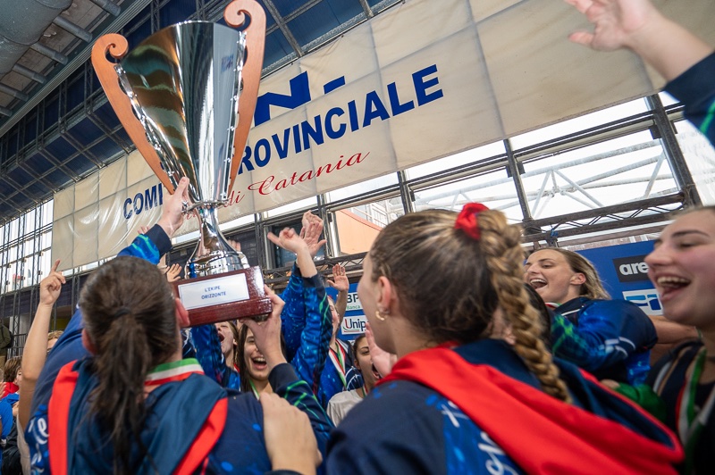 dariodigennaro's tweet photo. 🤽‍♀️ #Pallanuoto
L'#OrizzonteCatania è Campione d'Italia 2023
23° Scudetto
#Catania ha superato 8-6 la #SisRoma in gara-4 e ha chiuso la serie 3-1
Morena Leone MVP
Tania #DiMario vince il 14° tricolore a 44 anni
Per la coach Martina #Miceli 4° titolo consecutivo (+9 da giocatrice) https://t.co/8dnbcqxwqY