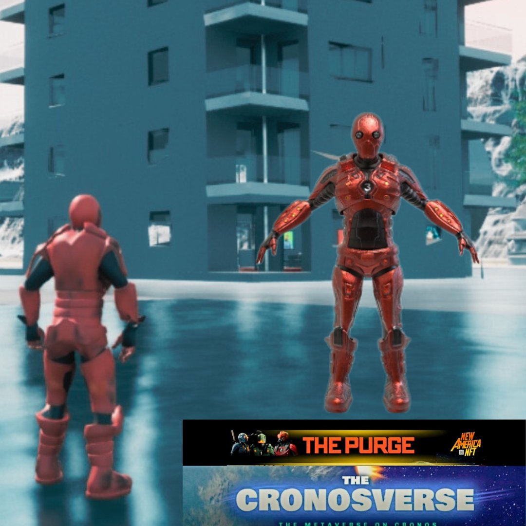 Tier 3 Enforcers are ready to Purge‼️
🤯🔫🔥 Any New America NFT Enforcer Gives you access to this skin inside <a href="/TheCronosVerse/">TheCronosVerse</a> 
#ThePurge #Metaverse #Web3Gaming