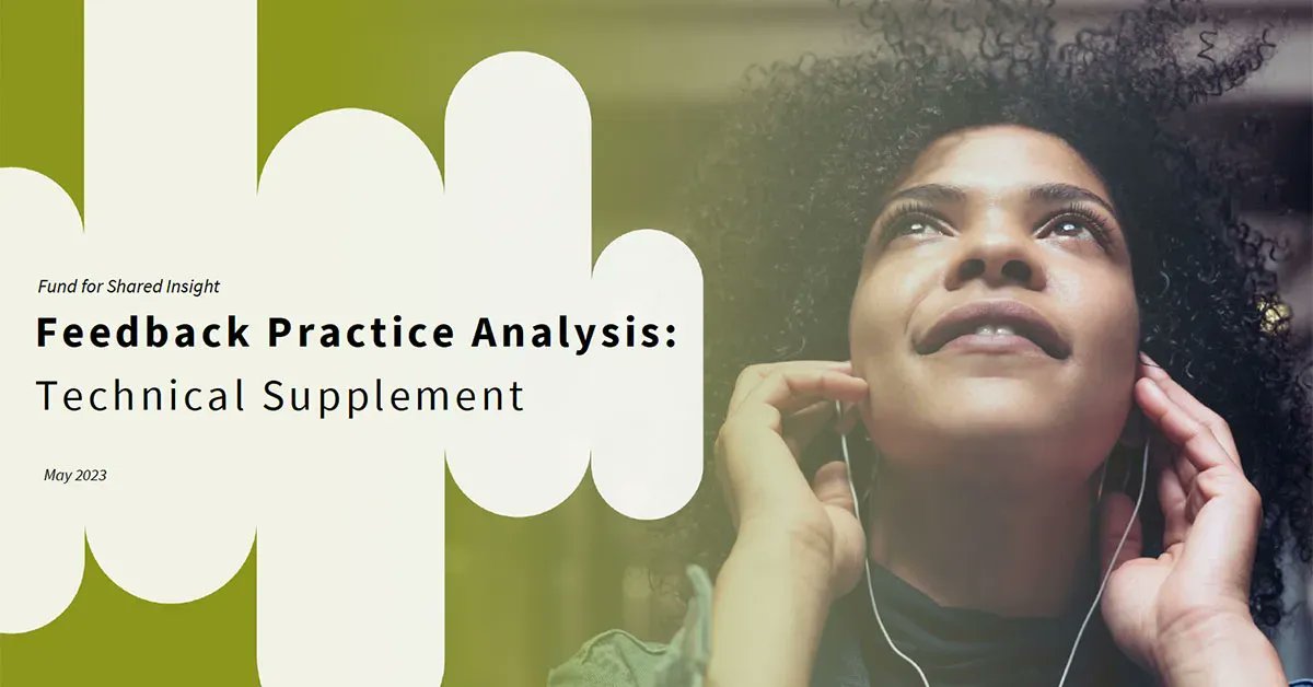 "Analyzing the Relationship Between #Feedback Practices and Feedback Loop Outcomes"
buff.ly/3oiqfa1 
<a href="/Listen4_Good/">Listen4Good</a> #nonprofits #FeedbackResearch