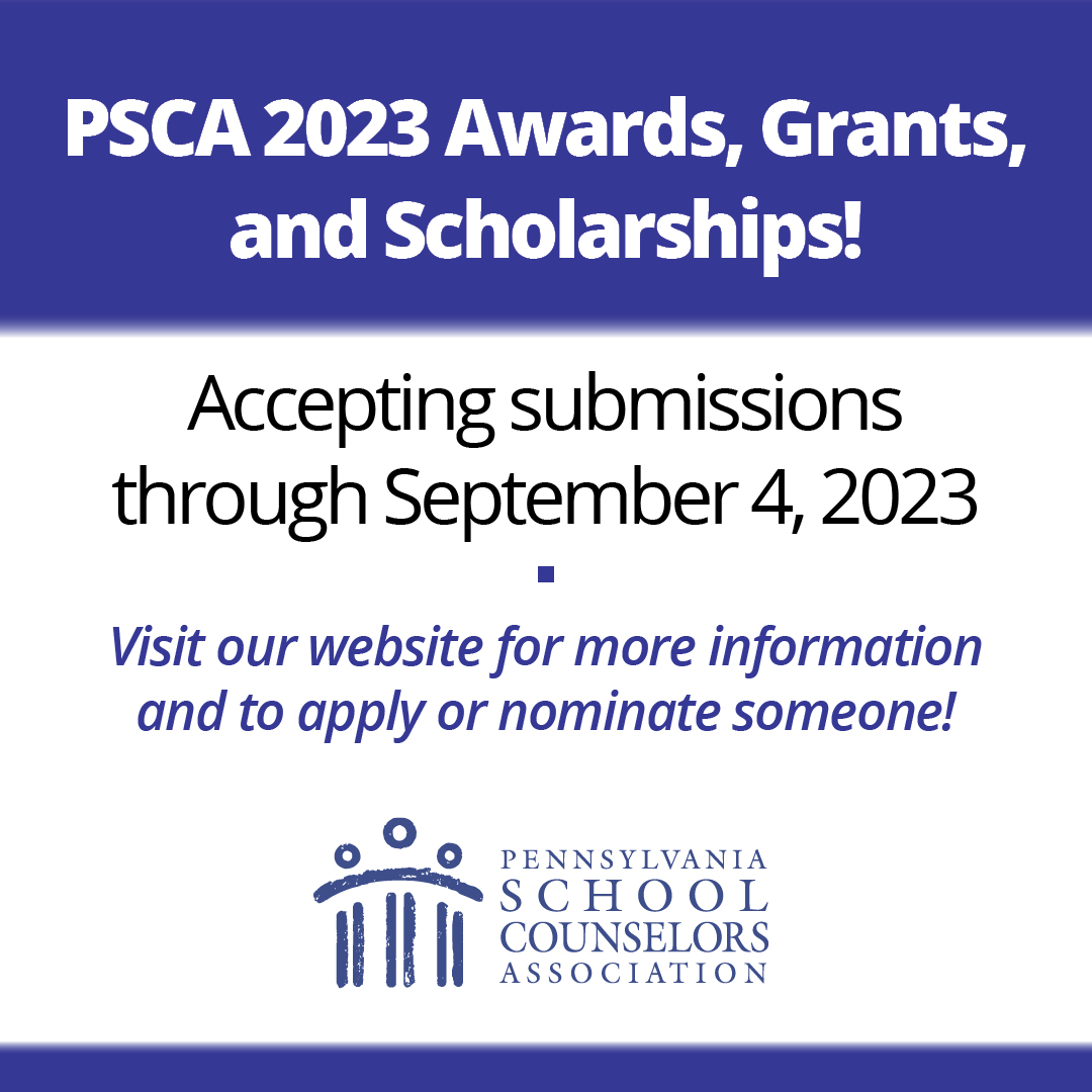 Nominate someone for the Pennsylvania School Counselor of the Year! psca.schoolcounselorawards.org/scoy/