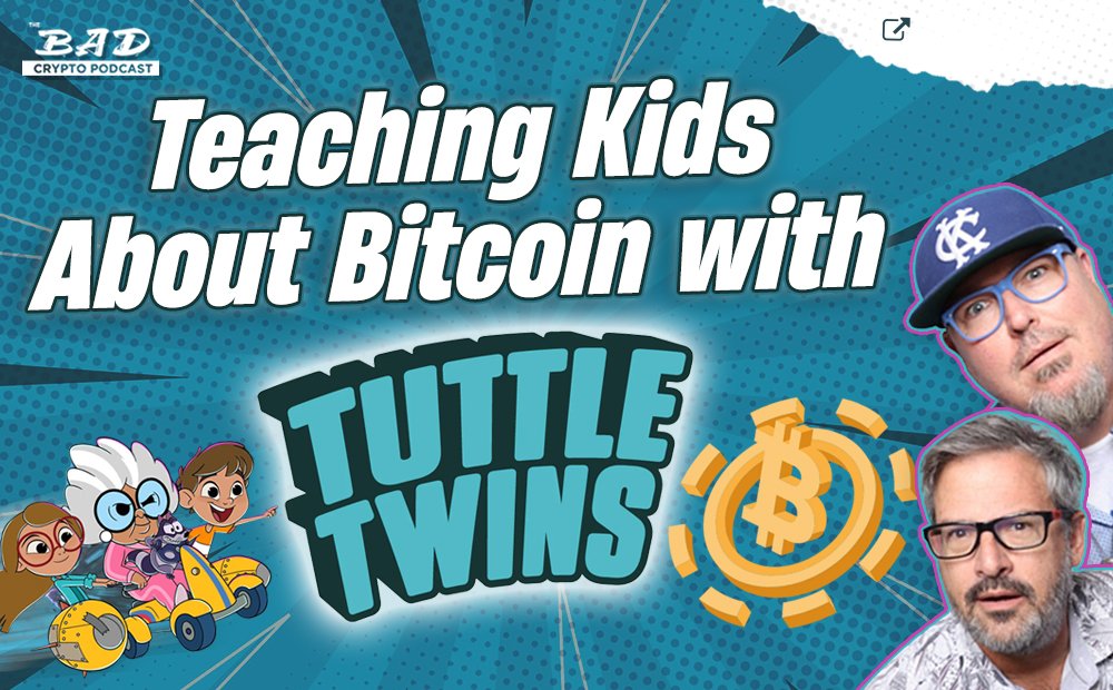 inspiredmoneyfm's tweet photo. Teaching Kids About Bitcoin with the Tuttle Twins | The Bad Crypto Podcast @badcryptopod @joelcomm @teedubya @TuttleTwinsTv @AngelStudiosInc #TuttleTwins #Bitcoin #Education #DanielHarmon #BadCryptoPodcast https://t.co/LSHZ7BmN7P https://t.co/nMlafFZTjw