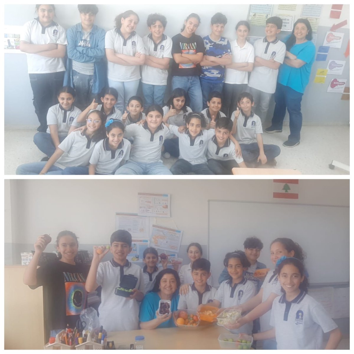 amanigoson's tweet photo. Les délégués des classes @Hhhsinfo ont organisé une "journée jeans" dans le but de prendre soin de l'environnement et d'inviter les entreprises à réduire la quantité d'eau utilisée dans le processus de la fabrication de la toile denim. @dina_jradi @TawilNoor @LinaMajzoub1 https://t.co/IfqUMM3Kh1