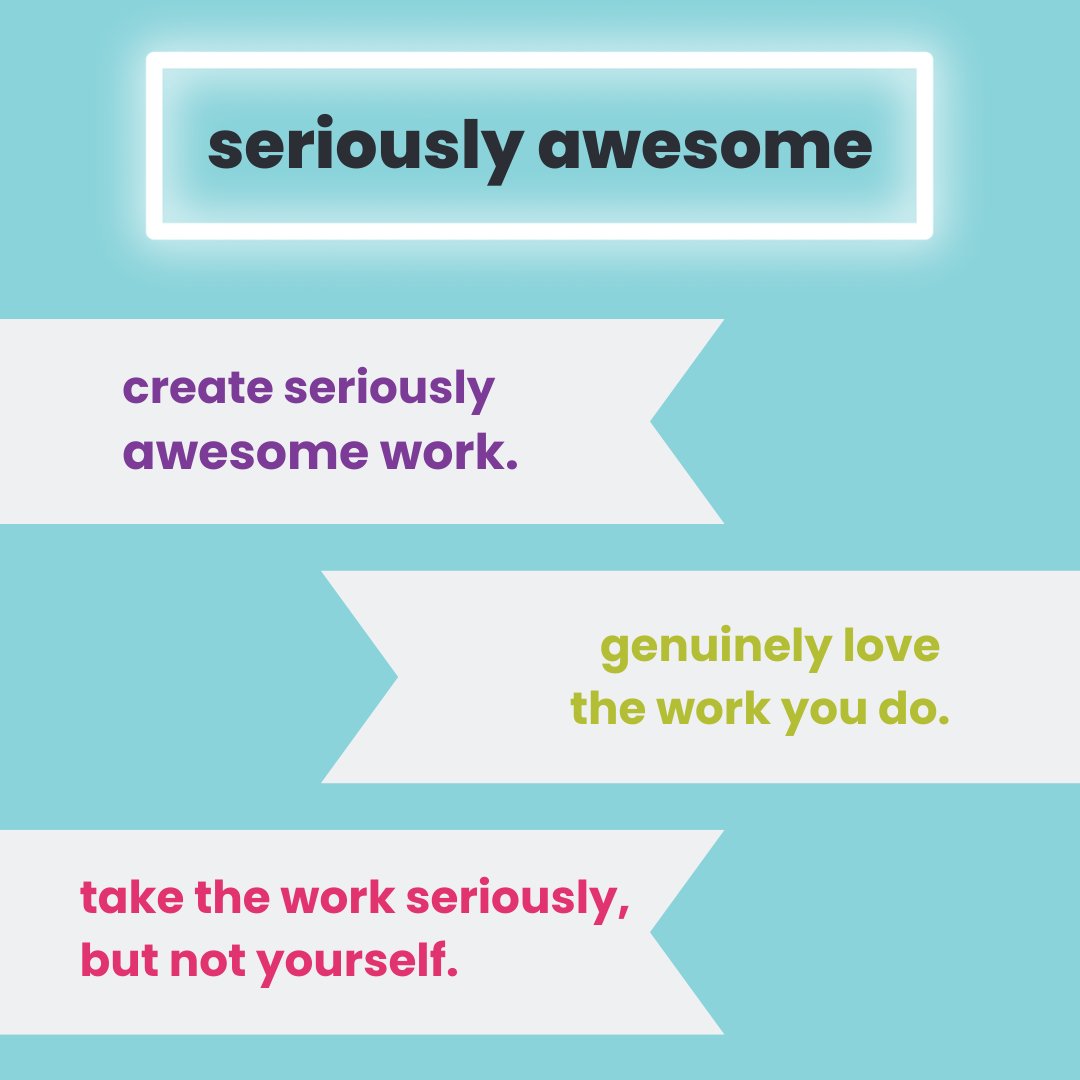 One of the core values we hold at RBA is called Seriously Awesome! This is how we stay true to ourselves and bring good vibes to the table for every project.😊