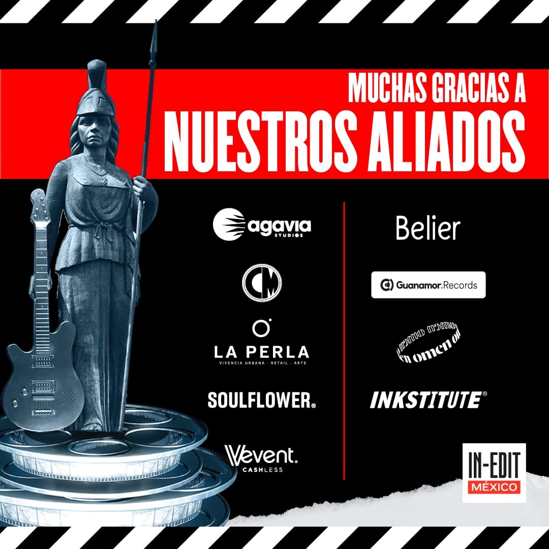 InEditMx_'s tweet photo. Agradecemos a nuestros aliados @agaviastudios @wearecmfilms  @laperla_gdl @soulflower_gdl @vevent.cashless @belier.tv @guanamorrecords @omenstudio @inkstituteorg, por su participación en In-Edit México 🎥🎞️🎙️

#ineditmexico https://t.co/3vXjYMkjO1