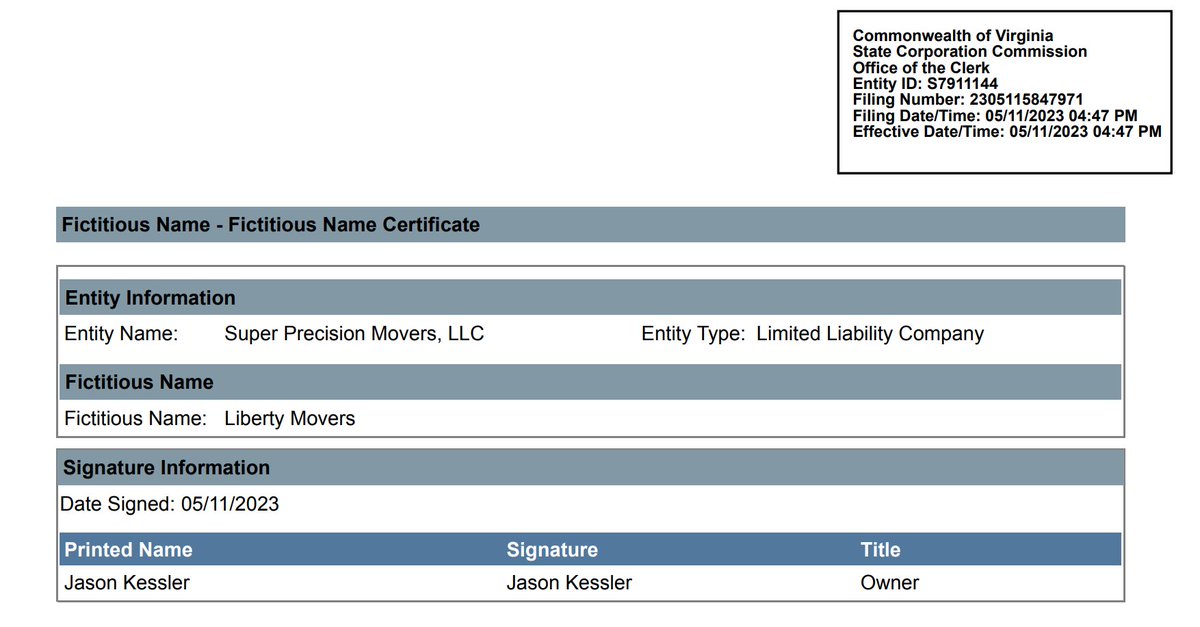 Oh look. JK has got a new name for his moving company. Fitting.