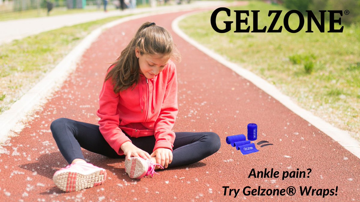 Gelzone's tweet photo. Are you suffering from ankle pain? Try wrapping a Gelzone® wrap  around your ankle for comfortable, uniform compression and pain relief. #gelzone #gelzonewrap #sportswrap #compression #pain #sprain #strain #uniform #wrap #bandage #support #comfortable #ankle #legpain #anklepain https://t.co/hl4xE4Hu6t