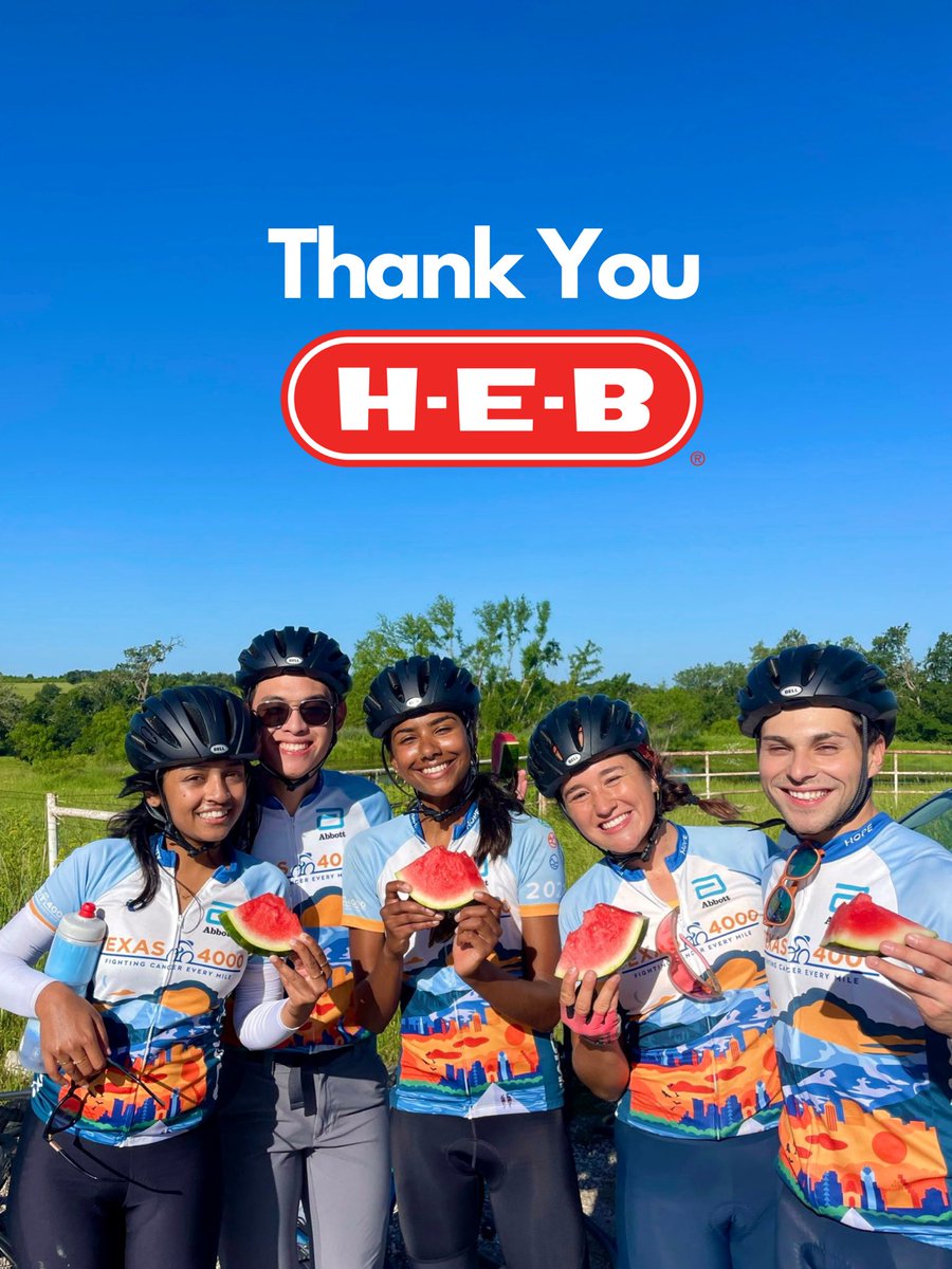Texas4000's tweet photo. Thank you our sponsor @HEB for their generous support for our ATLAS ride! https://t.co/LoRpO6XAhD