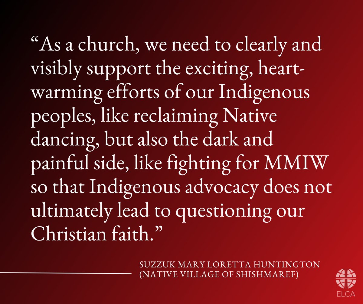 CELChurch's tweet photo. RT ELCA: May is Missing and Murdered Indigenous Women Awareness Month. It is vital that we, as Christians, educate ourselves and advocate for change so we can help bring an end to this tragedy. #MMIW #TruthAndHealingMovement https://t.co/6IF8qhOlep