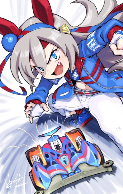 #クロスオーバー画像をあげる見た人もやる ウマ娘×モータースポーツ