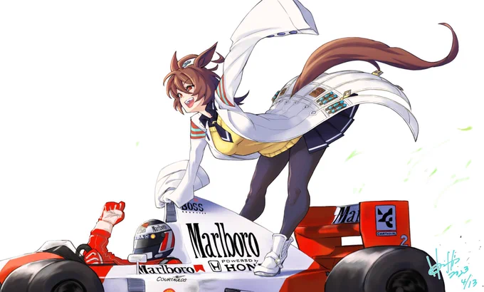 #クロスオーバー画像をあげる見た人もやる ウマ娘×モータースポーツ