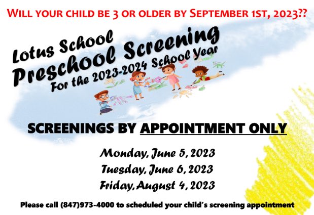 Calling all preschoolers…WE WANT YOU! ❤️