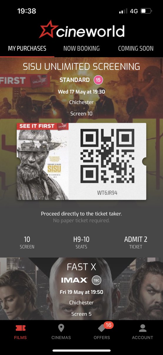 #NowWatching #sisumovie <a href="/cineworld/">Cineworld</a>