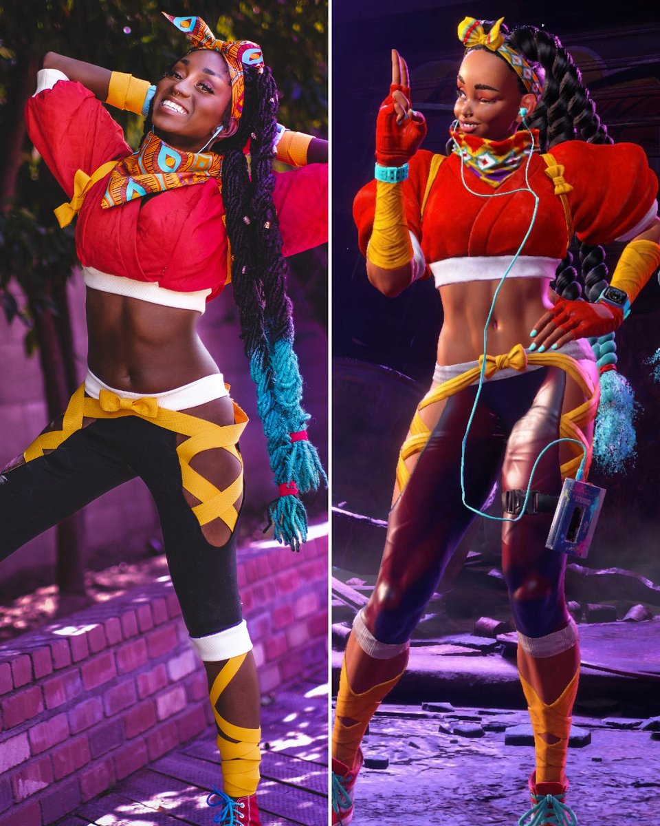 JaharaJayde's tweet image. The Cosplayer ➡️The Character

Kimberly 

#streetfighter6