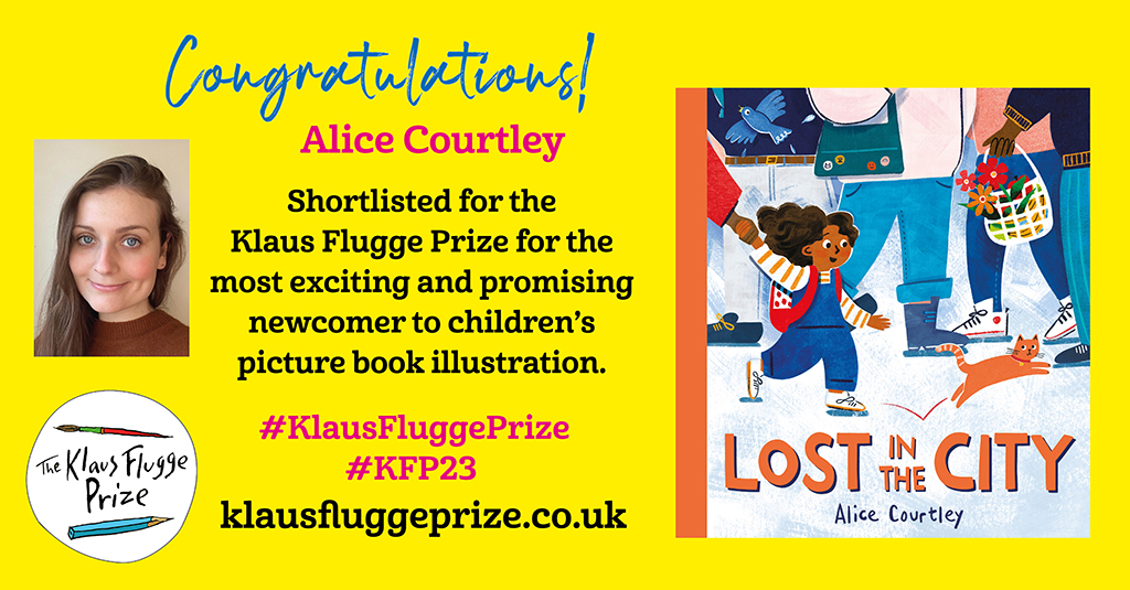 KlausFluggePr's tweet photo. Congratulations to @alice_courtley shortlisted for the 2023 #KlausFluggePrize for LOST IN THE CITY @HachetteKids Our judges admire Alice’s control of the story and use of composition and colour. #illustration #picturebooks

Find out more: https://t.co/94UeBgnRJr https://t.co/B9L991VIlL