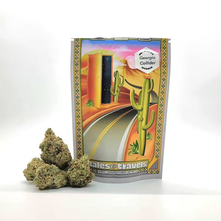 <a href="/Dispensary33/">DISPENSARY 33</a> This gorgeous Georgia Collider from Tales and Travels. cannmenus.com/strains/georgi…

<a href="/RevolutionCanna/">Revolution Cannabis</a>