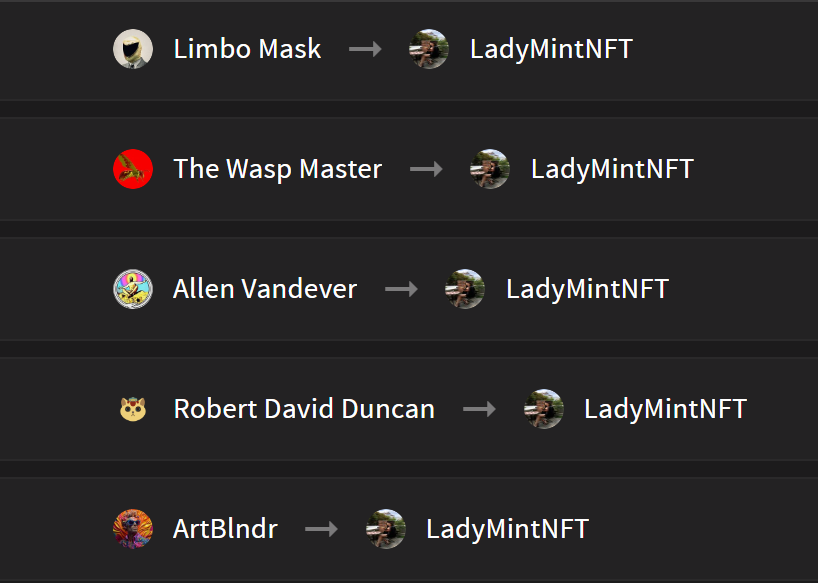 LadyMintNFT's tweet photo. Drop your #NFT 
👇👇👇
Today I bought 5 #NFTs 

Follow me🎯

Repost🎯 https://t.co/qzNyxPmrlL