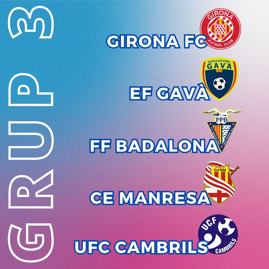 teafootballcup's tweet photo. JA ELS TENIM AQUÍ💥💥💥

Els grups de la TEA Football Cup‼️

⚽️Així començarà la lluita pel trofeu... QUE RODI LA PILOTA JA!🙌🏻

#TEAfootballcup #jugasenselimits #futbolbase #torneigfutbol7 https://t.co/uJgbEINAvZ