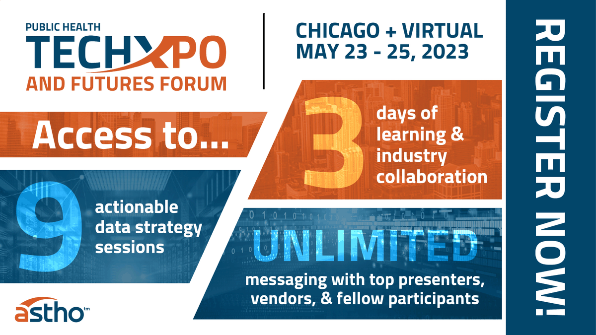 ASTHO's tweet photo. Here's what a virtual 🎟 to #ASTHOTechXpo gives you access to.

Don't wait, save your spot today! ➡️https://t.co/j6k9Teqjkx https://t.co/e7LTE6fanj
