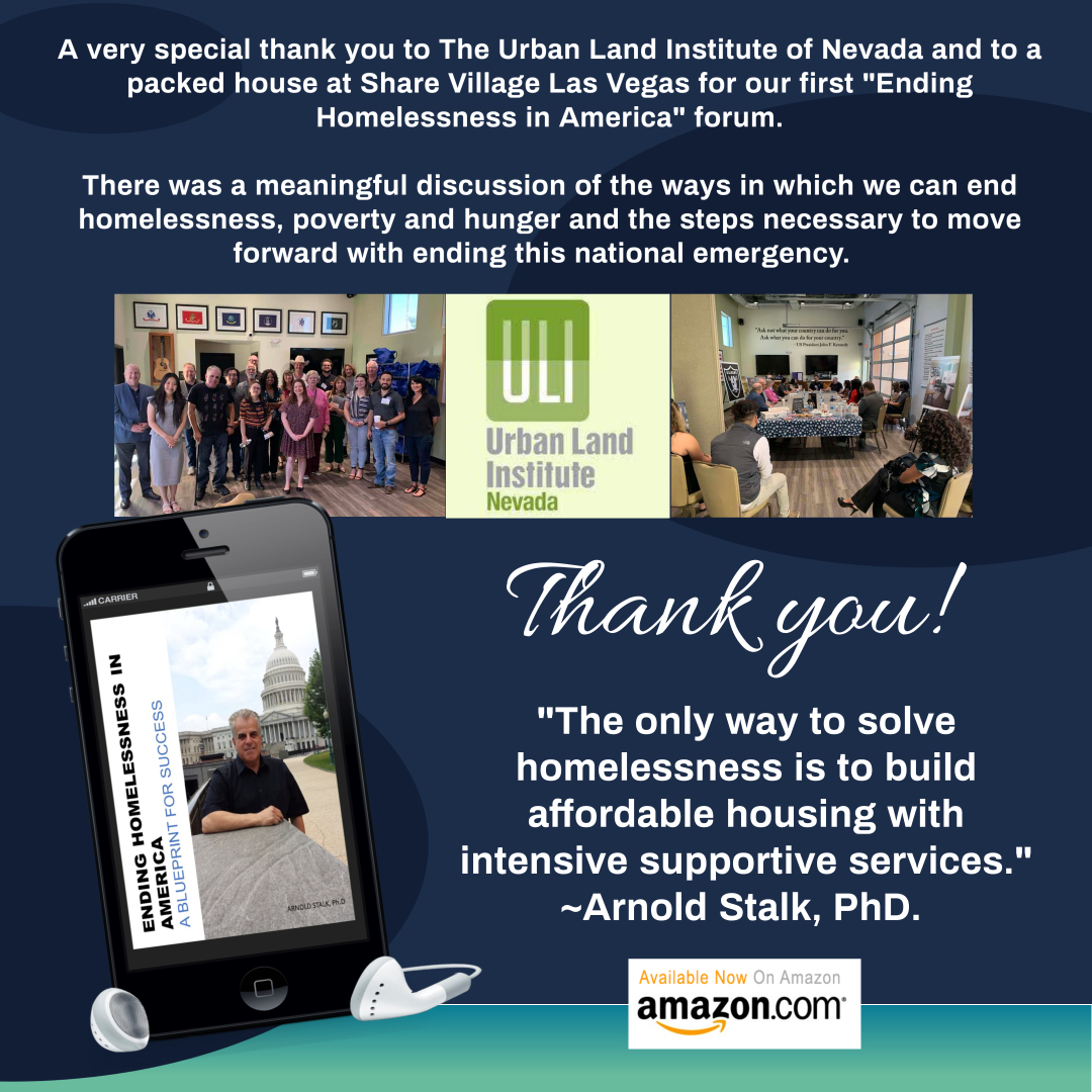 arnoldstalk's tweet photo. An amazing thanks to ULI Nevada for this Sustainable Development Council feature of  "Ending Homelessness in America".  My personal journey since 1974 to stop the vicious cycle of homelessness, poverty and hunger in the USA.
Thank you all form the bottom of my heart. https://t.co/mDDc06aE6C