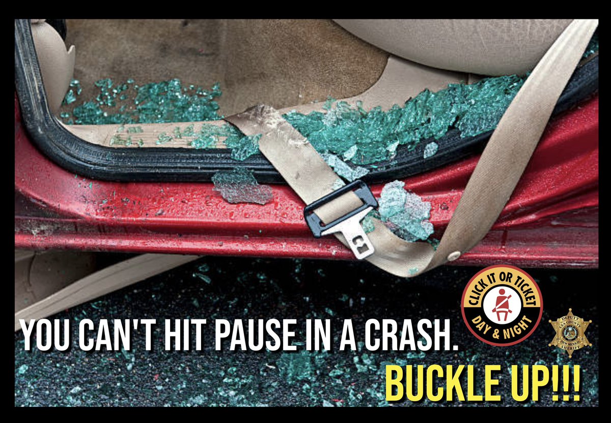 The Lea County Sheriff's Office will be participating in the nationwide enforcement of “Click it or Ticket” campaign which will be running from May 22, 2023 through June 4, 2023🚨🚔 
Don’t risk putting yourself or others in danger‼️Buckling up saves lives💙
 #ClickItorTicket