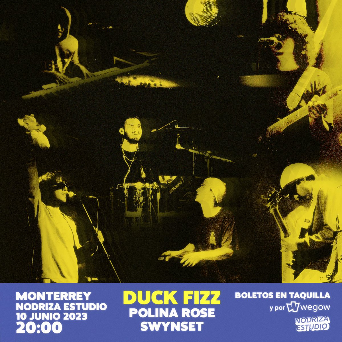 Duck_Fizz's tweet photo. Raza de Monterrey nos vemos el próximo sábado 10 de junio en @NodrizaEstudio junto a @polinarose_mx y Swynset! 
Boletos por @wegowmx en este link 
🎟️👇🏽
https://t.co/37mW8IISHy https://t.co/lu8VuIe14T
