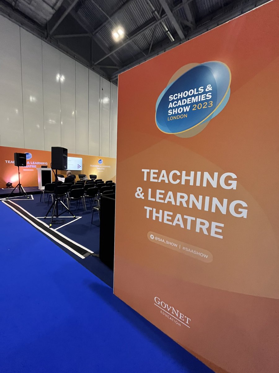 Great honour today to speak at the Schools &amp; Academies Show at the Excel on their first ever T&amp;L Stage.

I discussed the importance of modelling, the struggles we face teaching writing &amp; demo’d the use of the I-We-You model.

Thank you to all those who supported in the build up😃