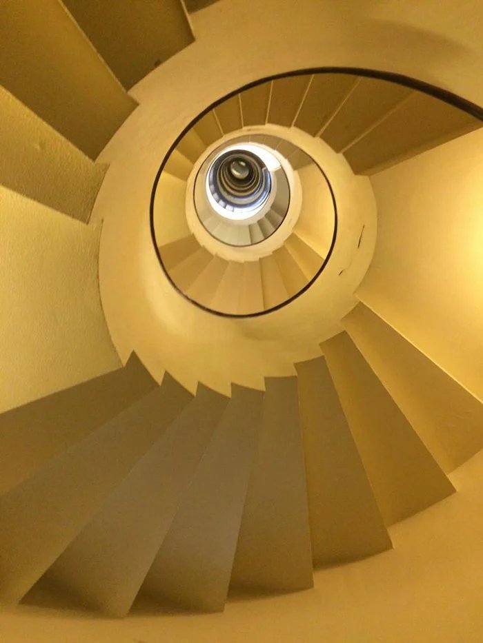 SimonidaR's tweet photo. La maison-atelier Martel : l’escalier cylindrique de Robert Mallet-Stevens #RobertMalletStevens https://t.co/F0nhQgHmeS