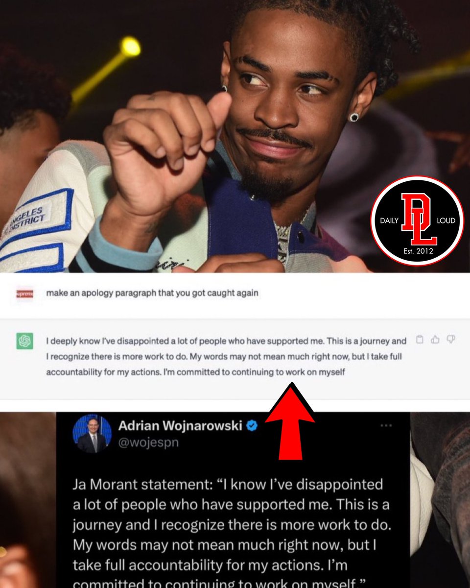 Fans now believe that Ja Morant used ChatGPT to write his public apology 😳
