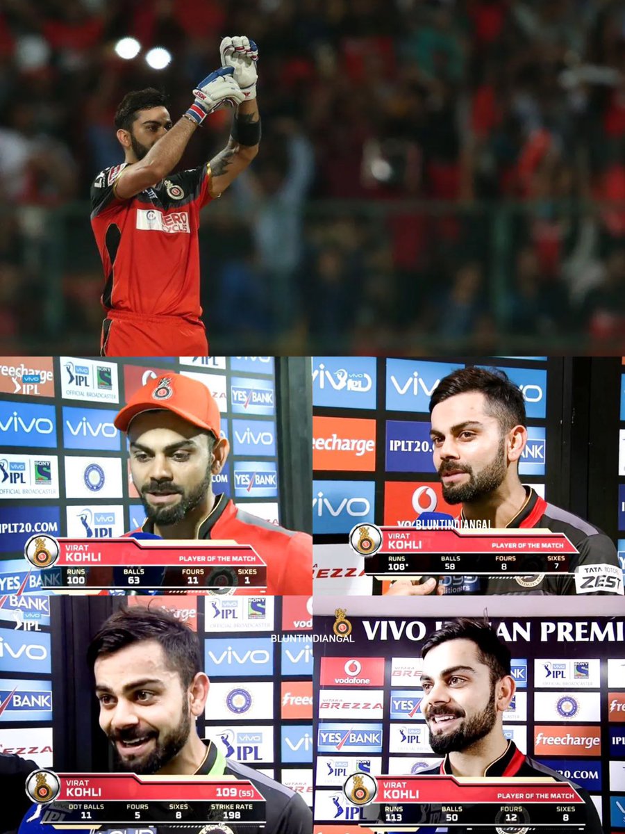 BluntIndianGal's tweet photo. On this day in 2016, Virat Kohli scored century with 8 stitches in hand in a 15 over match and became only player to score 4 centuries in single edition of IPL. https://t.co/vjq3iWMaGV