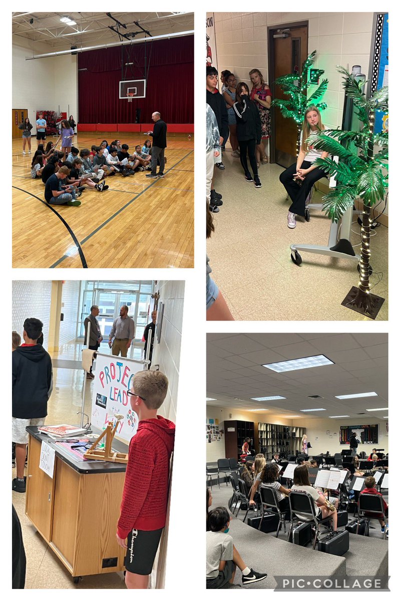A highlight of <a href="/BransonJH/">Branson Jr. High</a> 6th grade Transition tours for Cedar Ridge and Buchanan Intermediate students is hearing how to get involved in various school activities such as (L-R) Athletics, Theatre/Drama &amp; Art, Band, and Project Lead The Way.