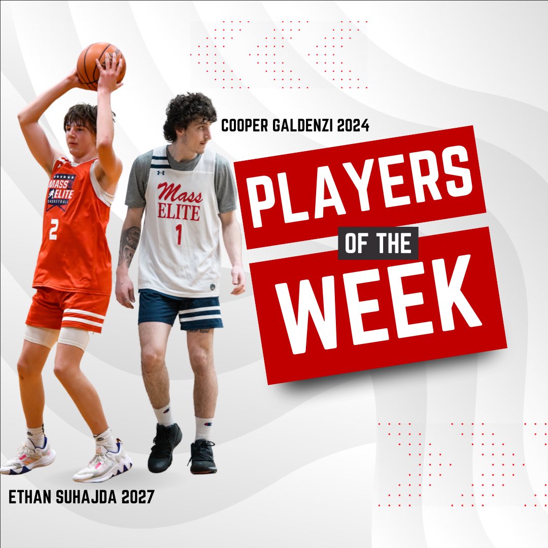 Jackoleary18's tweet photo. This weeks players of the weekโผ๏ธ
2024โs @CooperGaldenzi scoring 62 points throughout the weekend
2027โs @ethan_suhajda27 hitting the championship winning shot In overtime https://t.co/mJB9F4m5LA