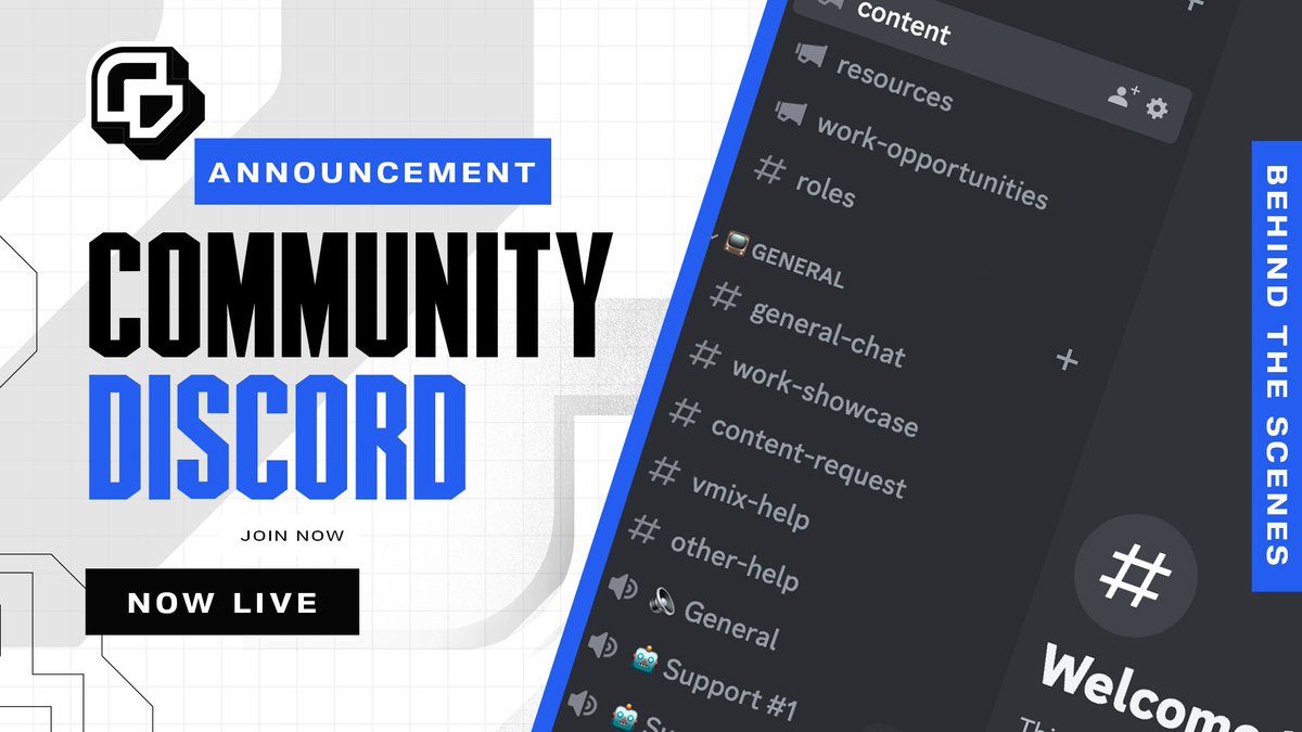 I created a discord for everyone wanting to learn more about production / ask for help!

Some things you can expect:
- Early Release for Videos
- BTS Content
- vMix / General Support
- Future Video Suggestions
- Discussion / Feedback

JOIN HERE: discord.gg/EuMzQq2CTX