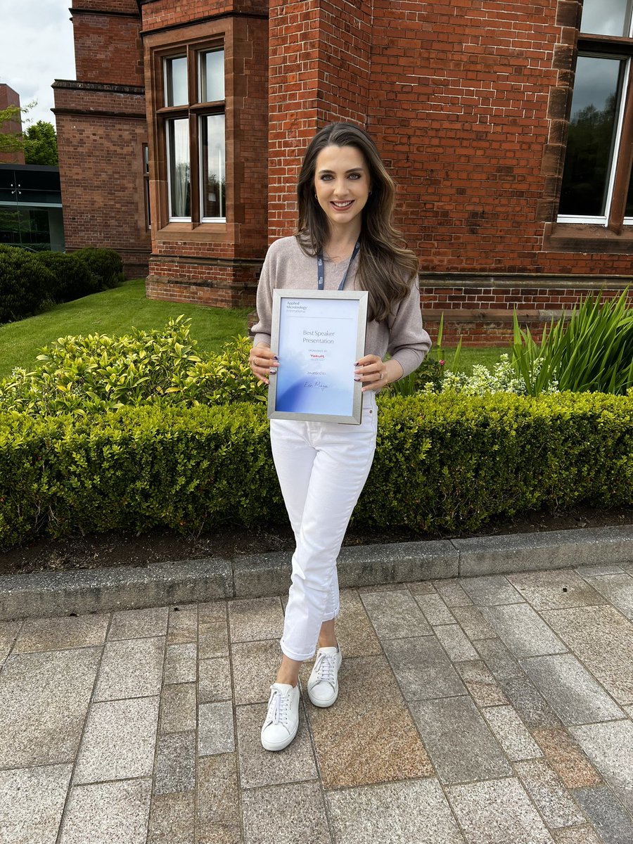 Erin Magee (@erin_sa_magee) on Twitter photo Thank you <a href="/AMIposts/">Applied Microbiology International</a> for a fantastic early career symposium.
Inspiring keynotes, friendly discussions, and a mix of all things micro made for a great day🧫🔬
Absolutely delighted to receive this award for presenting my work on wound infection sensors #LAM_ECS2023 Thank you <a href="/AMIposts/">Applied Microbiology International</a> for a fantastic early career symposium.
Inspiring keynotes, friendly discussions, and a mix of all things micro made for a great day🧫🔬
Absolutely delighted to receive this award for presenting my work on wound infection sensors #LAM_ECS2023