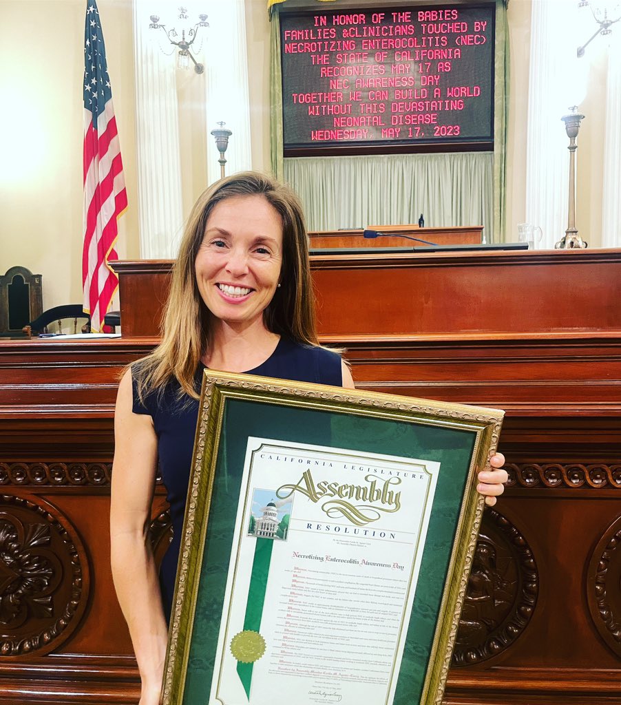 Moved beyond words to see the state of California declare May 17 NEC Awareness Day. What a powerful way to honor Micah, Sarah, Makenna, Tom, Luna, Matilda &amp; way too many other little loves who we carry in our broken hearts because of necrotizing enterocolitis. #preventNEC #NECday