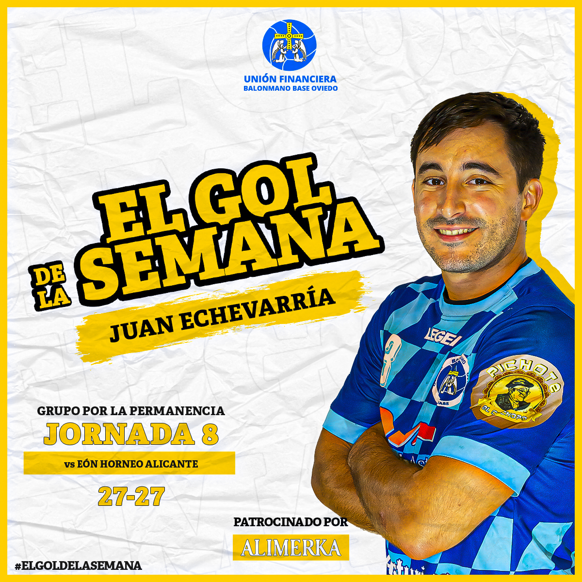 bbaseoviedo's tweet photo. 🎯 ¡Nuestro capitán, @juanevov, anota el 'Gol de la semana @alimerka' del encuentro ante @eonalicante!

🧑‍✈️¡Giro y latigazo para empatar el partido en el tramo final!

 ➡️ https://t.co/i8VNhoHZkH https://t.co/ZugH4qHTS1