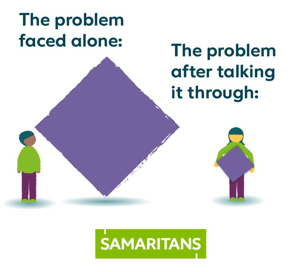 This #MentalHealthAwarenessWeek we’re talking about… talking! We believe in the power it has to help you manage things better. 

Talking about a problem or worry can help break it into smaller parts, and help you feel less overwhelmed. 💚