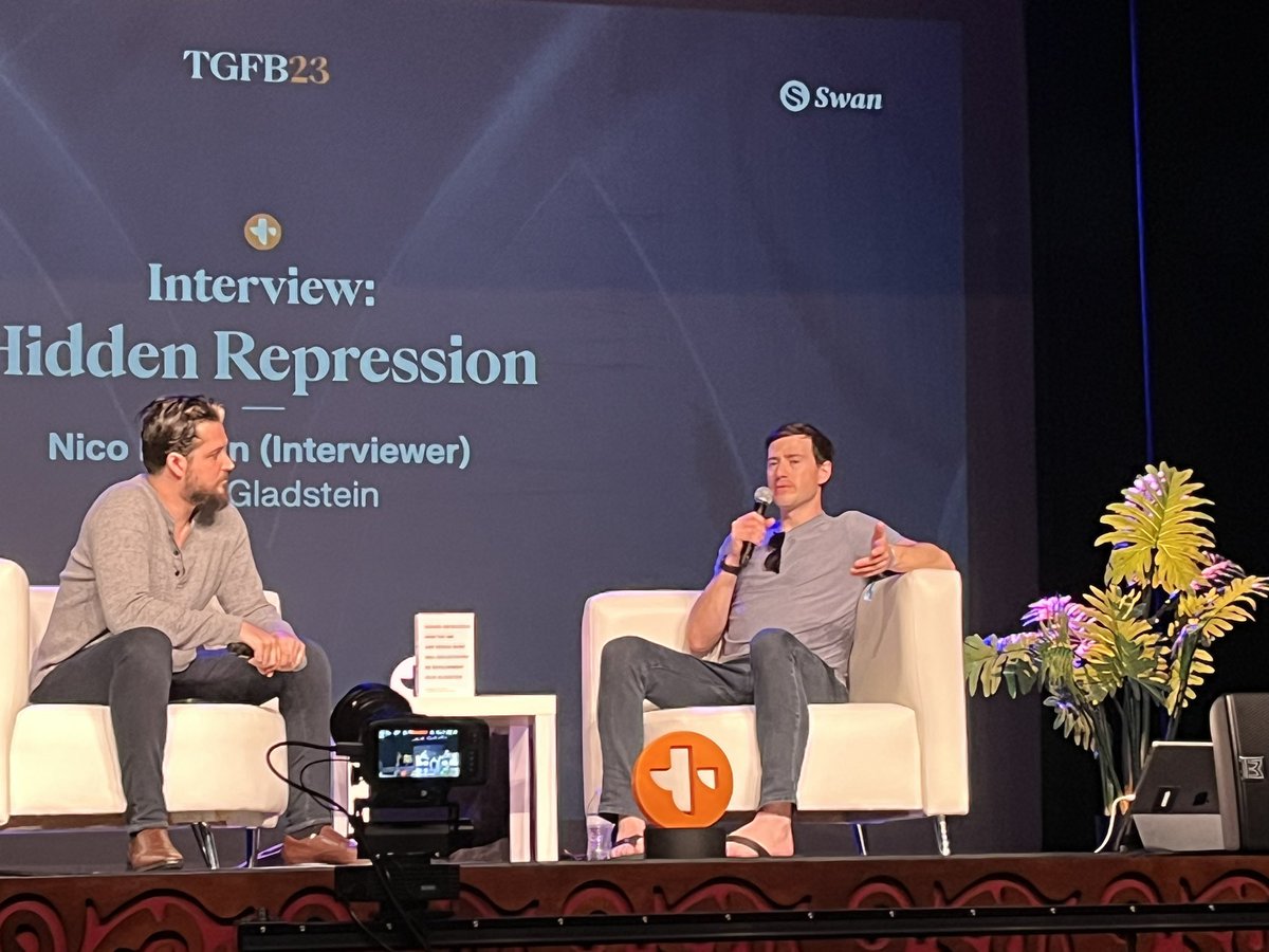 lynnerae's tweet photo. Listening to @gladstein always reinforces my belief that Bitcoin is more than an improved financial system but an imperative for advancing equality and opportunity in the world, especially the Global South. #Hiddenrepression At #TGFB23 https://t.co/F8SkU46ji5