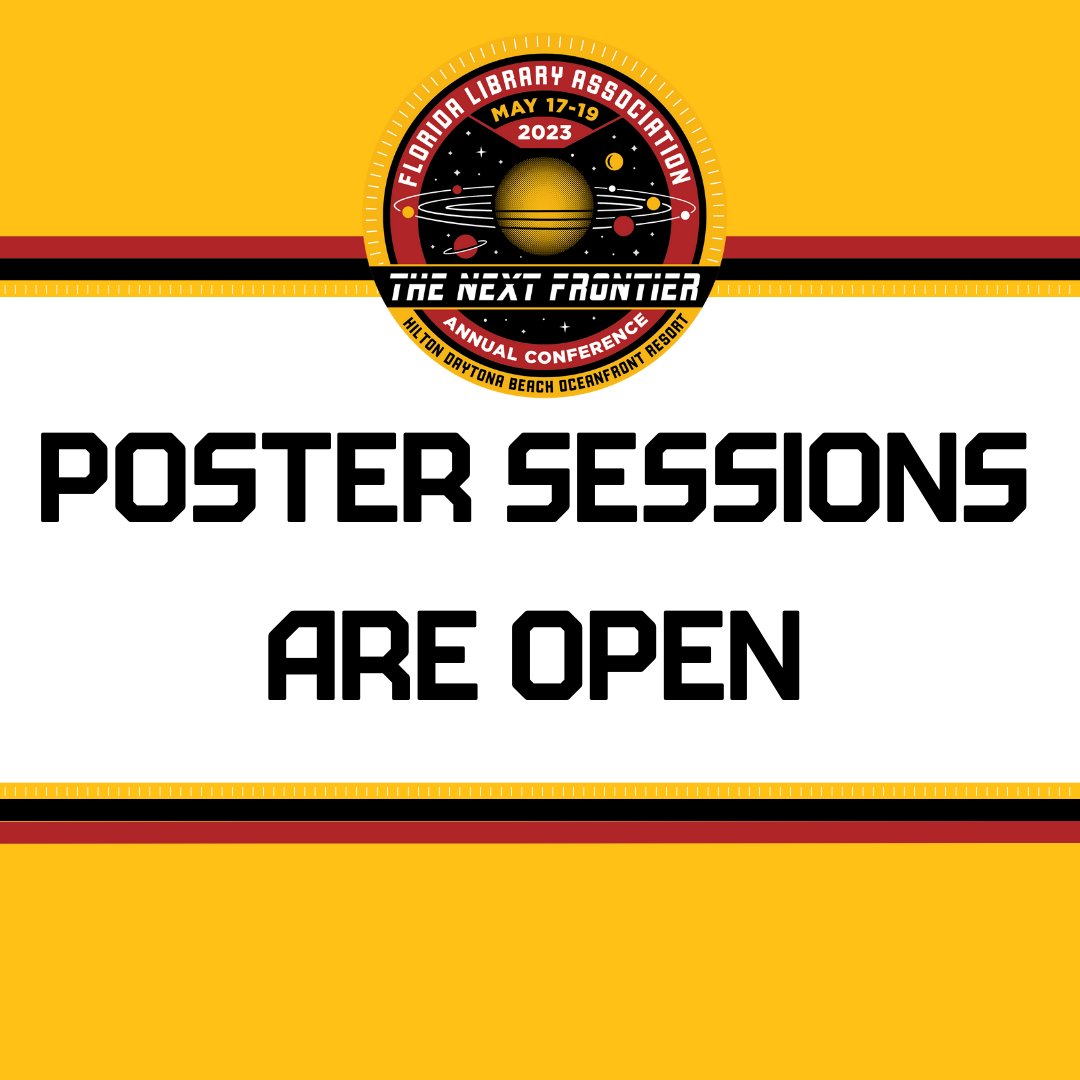 TweetFLAlibrary's tweet image. The Poster Sessions are now open in the Coquina Ballroom! Make sure to head over today and tomorrow to explore them all!

#FLACon23 #FloridaLibraryAssociation #FloridaLibriarans