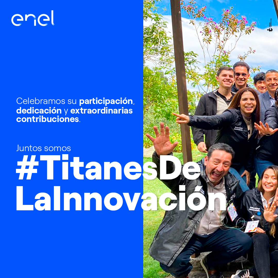 EnelColombia's tweet photo. La cultura de las nuevas ideas se expande gracias a nuestros embajadores de innovación en Colombia, Panamá, Costa Rica y Guatemala, quienes con su compromiso han fomentado proyectos innovadores y sostenibles, dándole valor a la compañía y a los clientes 🏅✍️ #OpenInnovability https://t.co/DtIgTxd67s