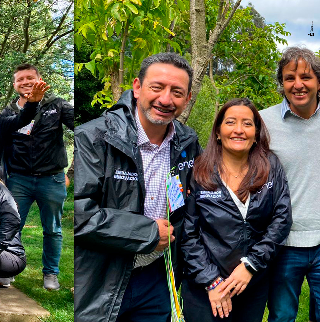 EnelColombia's tweet photo. La cultura de las nuevas ideas se expande gracias a nuestros embajadores de innovación en Colombia, Panamá, Costa Rica y Guatemala, quienes con su compromiso han fomentado proyectos innovadores y sostenibles, dándole valor a la compañía y a los clientes 🏅✍️ #OpenInnovability https://t.co/DtIgTxd67s