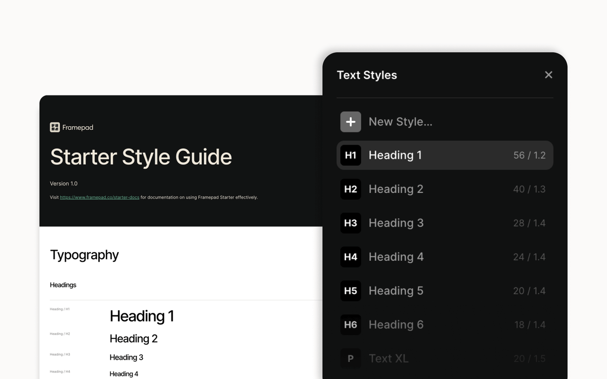 As <a href="/framer/">Framer</a> has just addd support for H4-H6, the Framepad Starter Style Guide has just been updated to reflect this.

No more hacking your way to get an H4 on your site! 😁