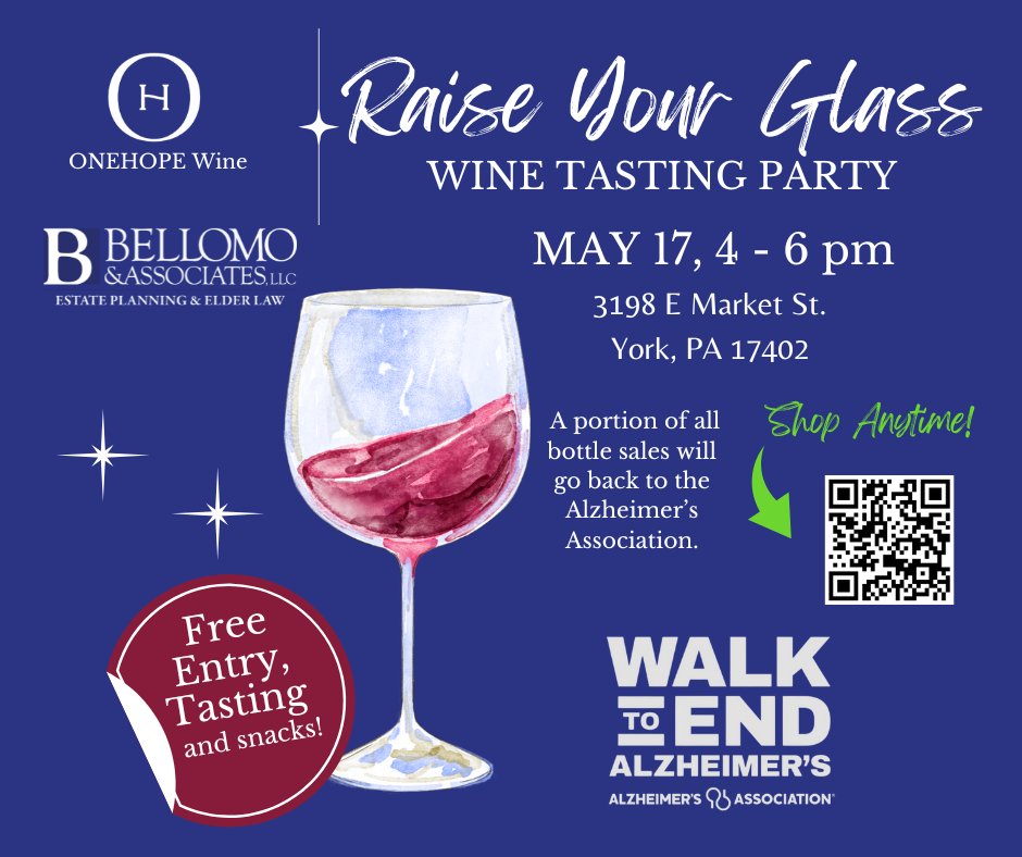 bellomoassoc's tweet photo. Tonight's the night!!!

Join us at our York Office on May 17th, from 4pm-6pm for some delicious wine tasting and good company! 

🍇🍷 You can order online even if you cannot attend, to support the cause!

Link to shop: https://t.co/wgExVWjhan

#yorkpa https://t.co/F0GkBtgYJX