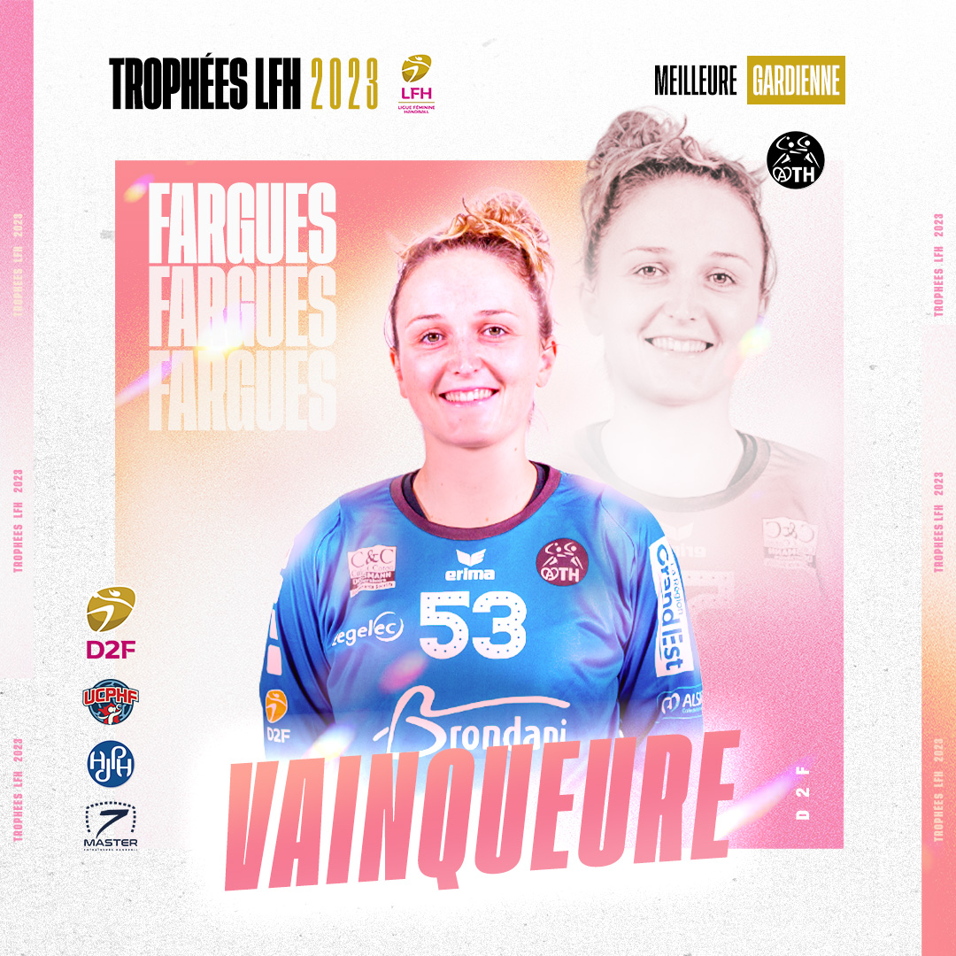 ath_handball's tweet photo. Officiellement, @LeaFargues est élue meilleure gardienne de #D2fHandballPro. On est très fiers d'elle 🏴☠️🏆
@LFH_Officiel
@ffhandball https://t.co/vDXQAxenOf